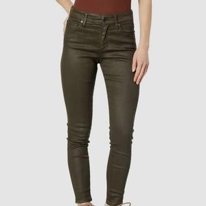 Adriano Goldschmied the Farrah skinny high rise green pants sz 27R